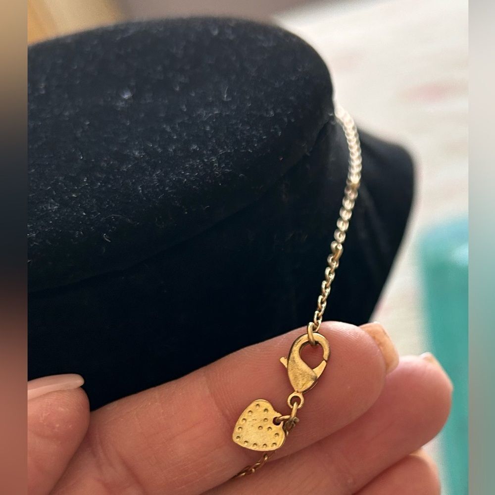 Stella & Dot Gold Plated Rhinestone Ball & Bullet Bar Station Long Necklace - Picture 5 of 8